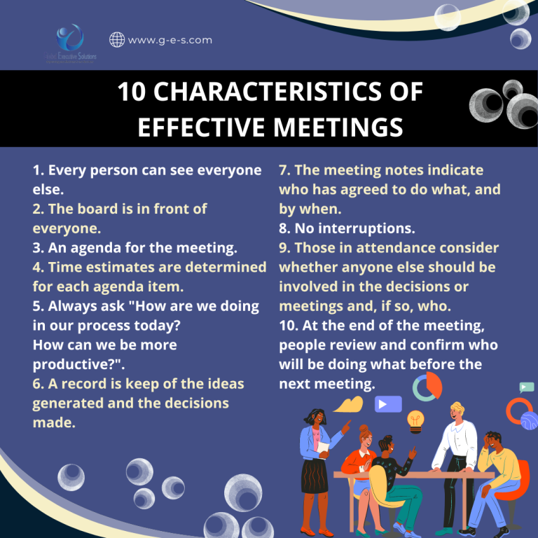 10 Characteristics of Effective Meetings